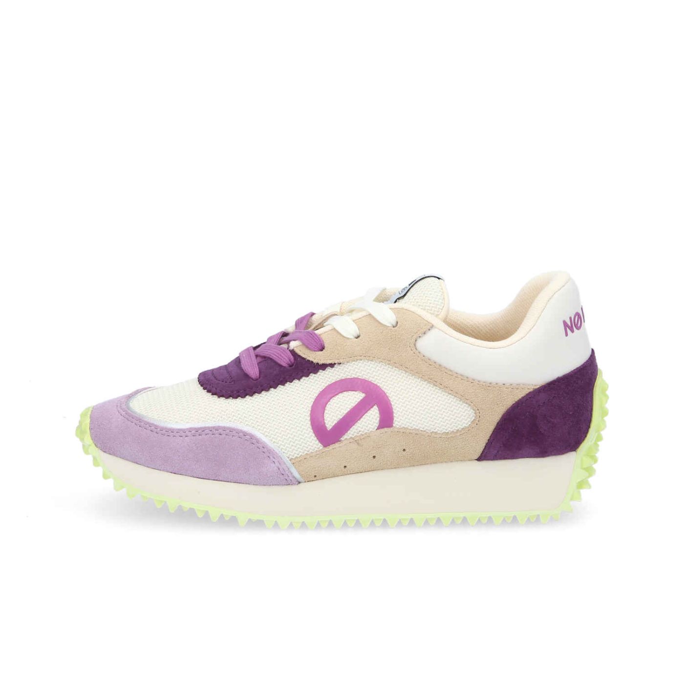 PUNKY JOGGER W - KNIT/SUEDE/SUED - BLANC CASSE/LILAS/VIOLET